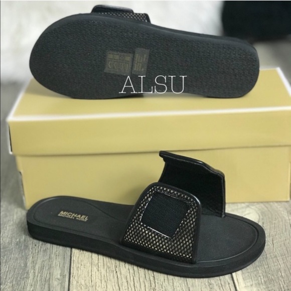 Michael Kors Palmer Slide Mirror Metallic Black W - Picture 4 of 7